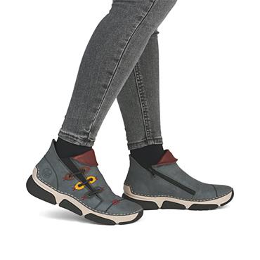 Rieker Folded Cuff Ankle Boot - Jeans